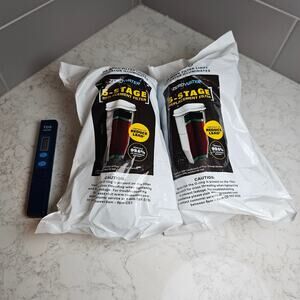 Lot 2 Zero Water 5-Stage Replacement Water Filters Brand New Sealed TDS Monitor